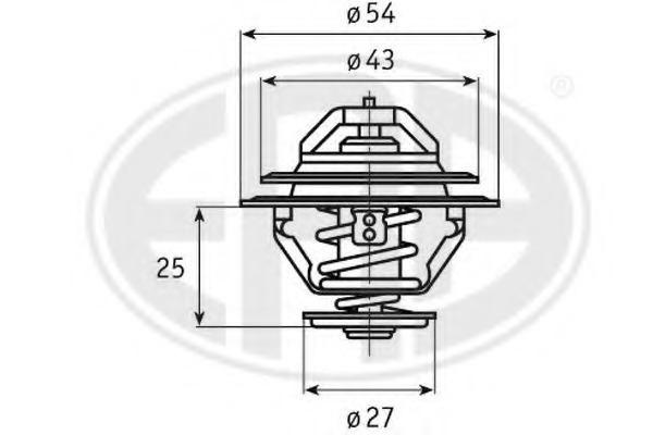 Termostat lichid racire