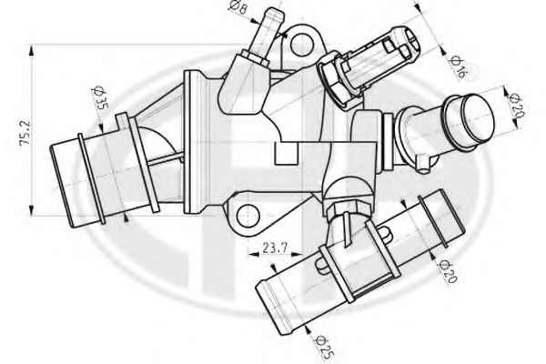 Termostat lichid racire