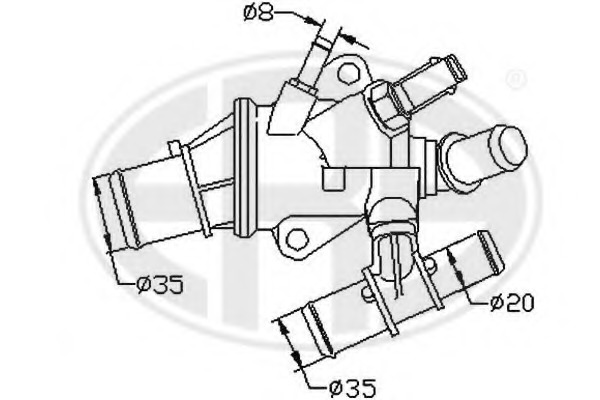 Termostat lichid racire