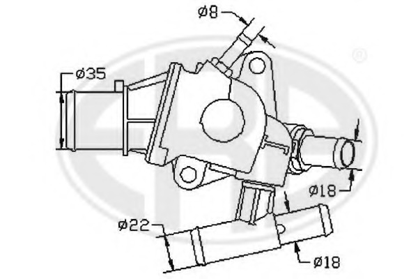 Termostat lichid racire