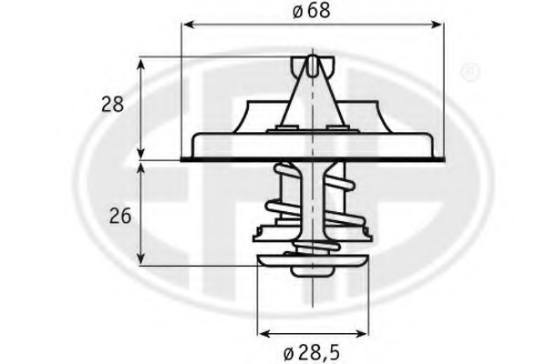 Termostat lichid racire