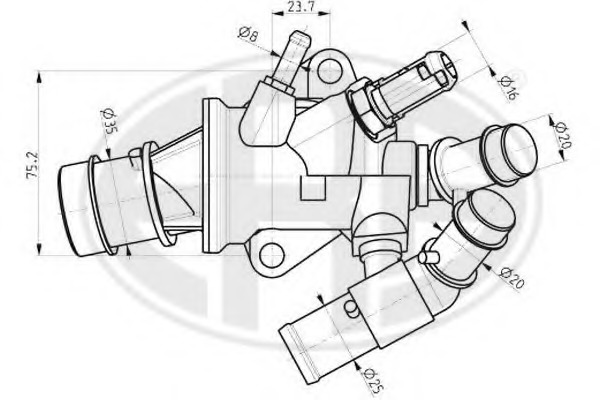 Termostat lichid racire