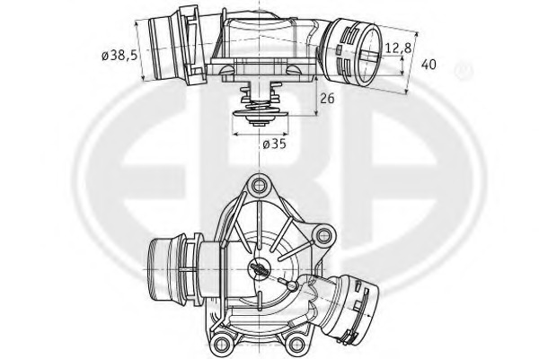 Termostat lichid racire