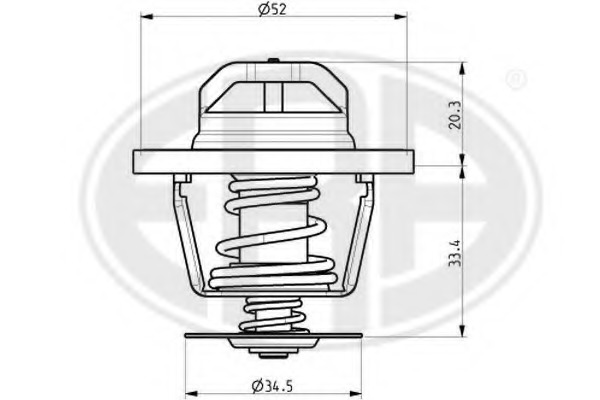 Termostat lichid racire