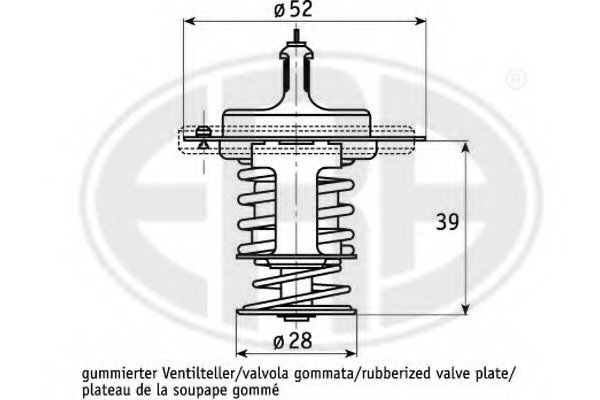 Termostat lichid racire