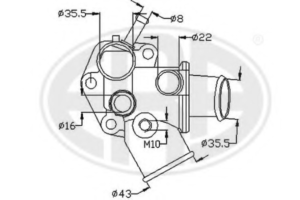 Termostat lichid racire