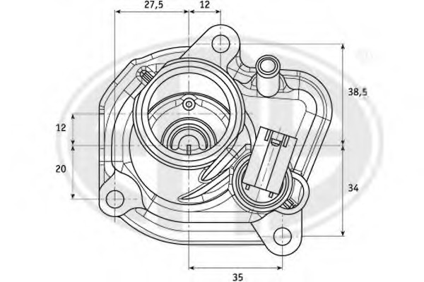 Termostat lichid racire