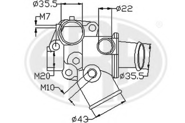 Termostat lichid racire