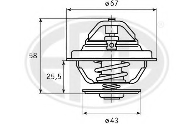 Termostat lichid racire