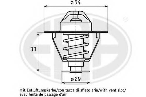 Termostat lichid racire