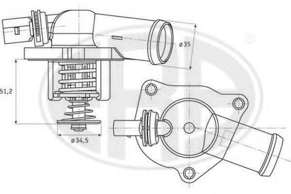 Termostat lichid racire