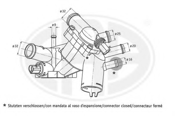 Termostat lichid racire