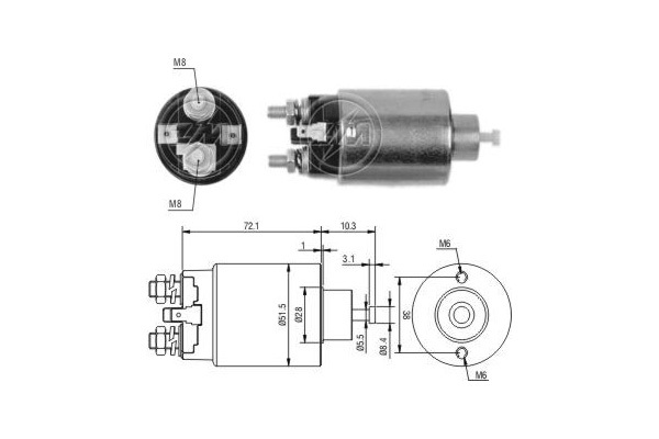 Solenoid electromotor