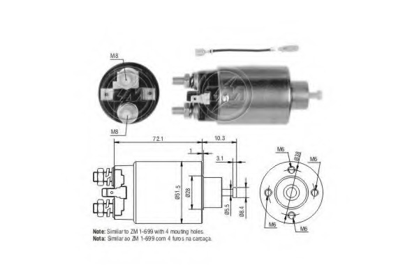 Solenoid electromotor