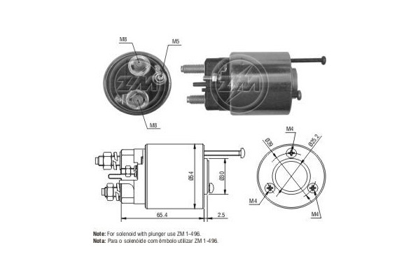 Solenoid electromotor