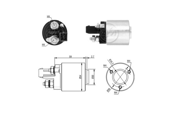 Solenoid electromotor