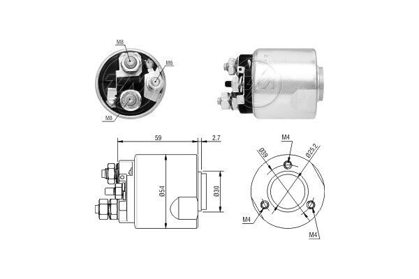 Solenoid electromotor