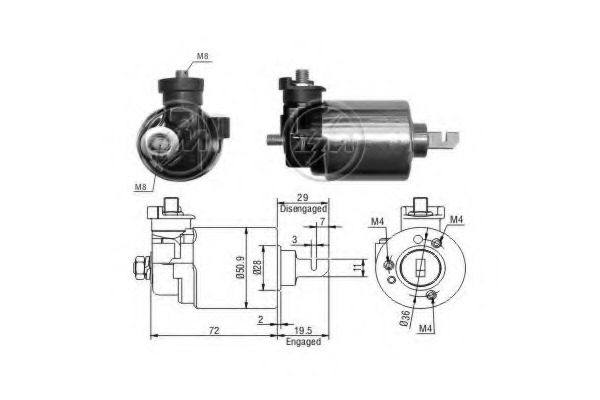 Solenoid electromotor