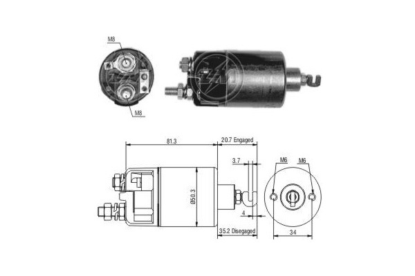 Solenoid electromotor