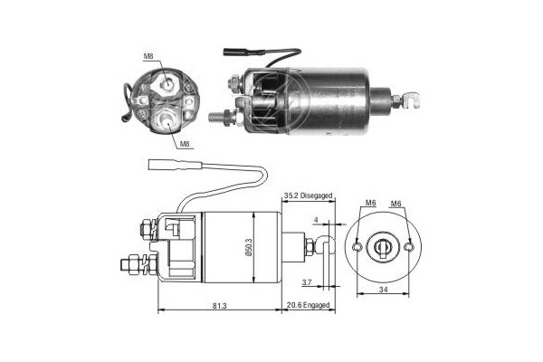 Solenoid electromotor