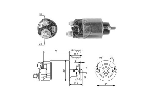 Solenoid electromotor