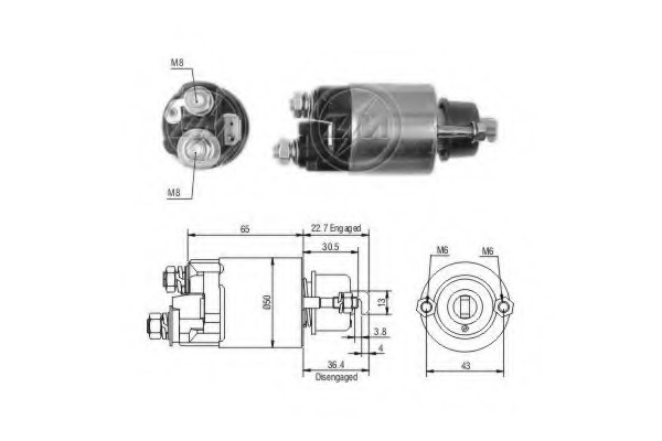 Solenoid electromotor