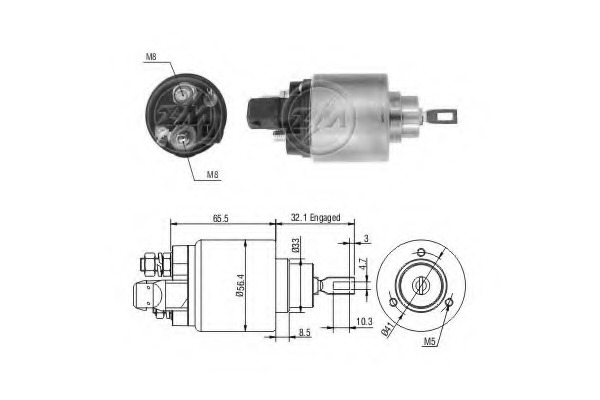 Solenoid electromotor