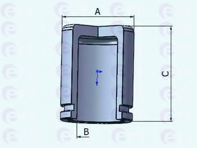 Piston etrier frana