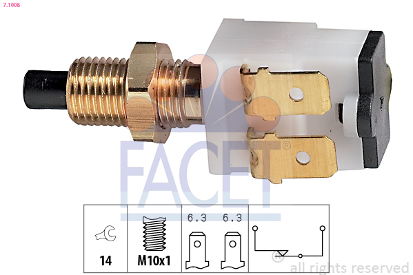 Comutator lumini frana