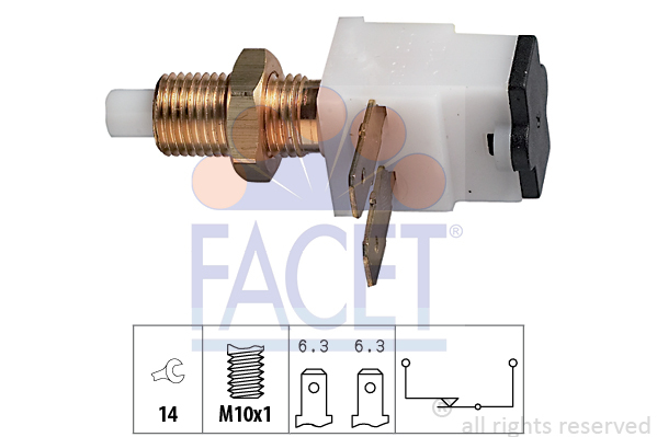 Comutator lumini frana