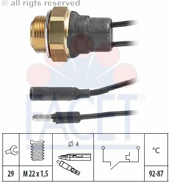 Comutator temperatura ventilator radiator