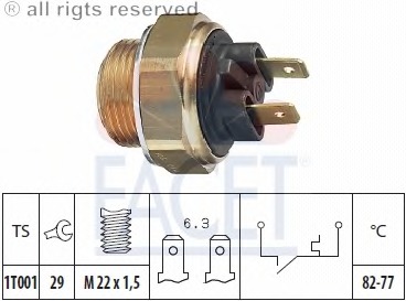 Comutator temperatura ventilator radiator