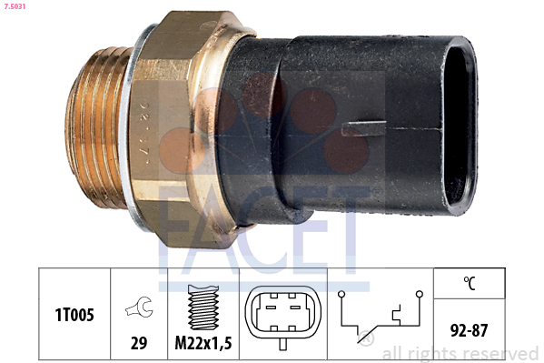 Comutator temperatura ventilator radiator