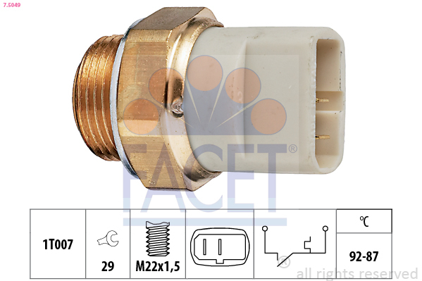 Comutator temperatura ventilator radiator