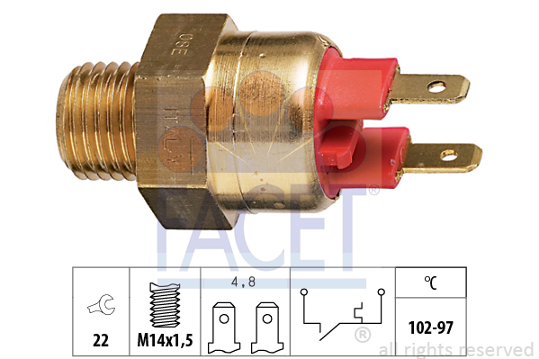 Comutator temperatura ventilator radiator