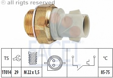 Comutator temperatura ventilator radiator