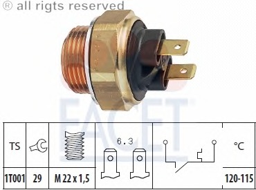 Comutator temperatura ventilator radiator