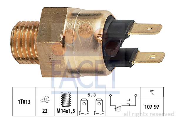 Comutator temperatura ventilator radiator