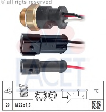 Comutator temperatura ventilator radiator