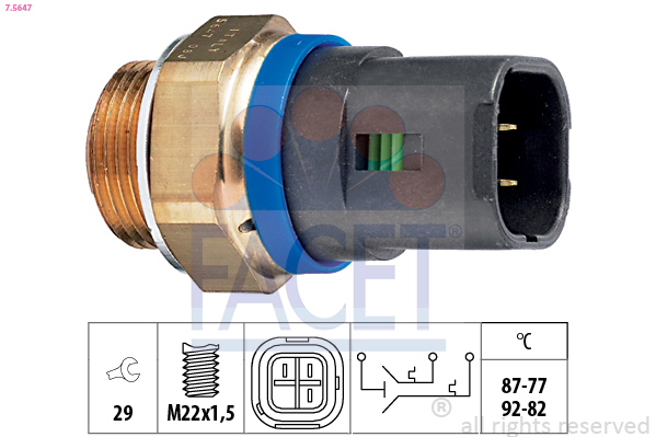 Comutator temperatura ventilator radiator