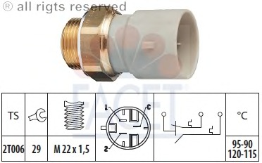 Comutator temperatura ventilator radiator