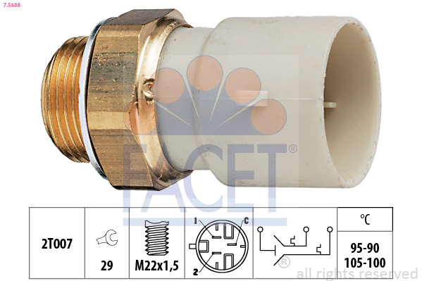 Comutator temperatura ventilator radiator