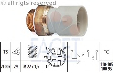 Comutator temperatura ventilator radiator