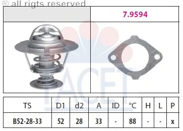 Termostat lichid racire