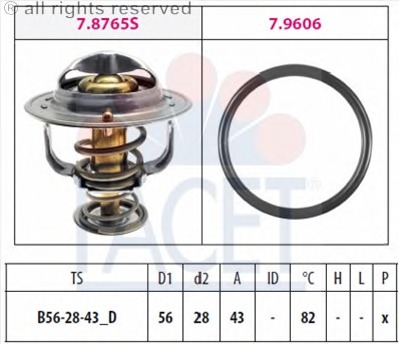 Termostat lichid racire