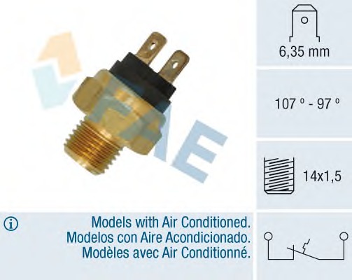 Comutator temperatura ventilator radiator