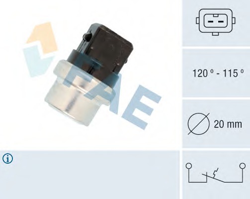 Comutator temperatura ventilator radiator