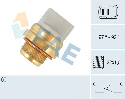 Comutator temperatura ventilator radiator