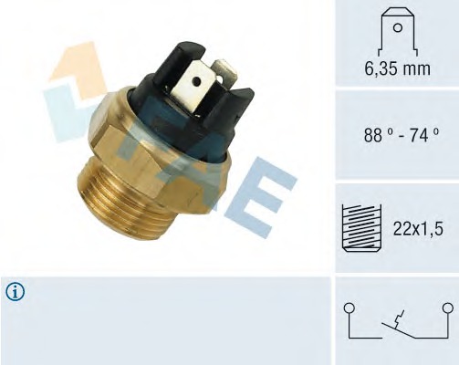 Comutator temperatura ventilator radiator