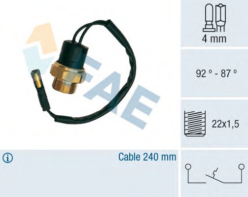 Comutator temperatura ventilator radiator